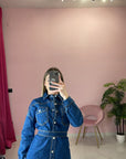 MINI DRESS IN DENIM