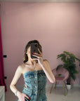 JUMP CROP IN DENIM