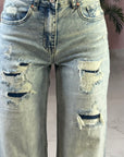 JEANS BASIC CON STRAPPI