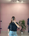T-SHIRT EFFETTO SLAVATO