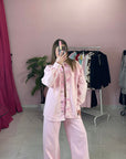 COORDINATO DENIM ROSA