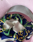 FOULARD ORO/BLU
