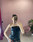 BUSTIER IN PELLE