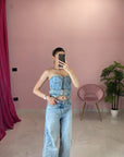 TOP DENIM CON CINTA