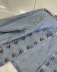 GIACCA IN DENIM CON BOTTONI