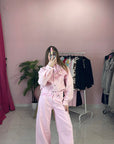 COORDINATO DENIM ROSA