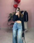 JEANS CON RISVOLTO