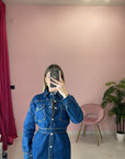 MINI DRESS IN DENIM