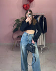 JEANS CON RISVOLTO