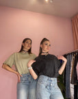 T-SHIRT EFFETTO SLAVATO
