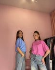 T-SHIRT EFFETTO SLAVATO