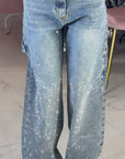 JEANS CARPENTER STRASS DENIM