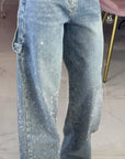 JEANS CARPENTER STRASS DENIM