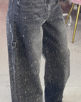 JEANS CARPENTER STRASS NERO