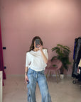 JEANS CARGO CON SLIP