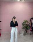 BODY CON SCOLLO E ARRICCIATURA