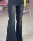 JEANS A ZAMPA NERO