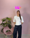 T-SHIRT CON STRINGHE