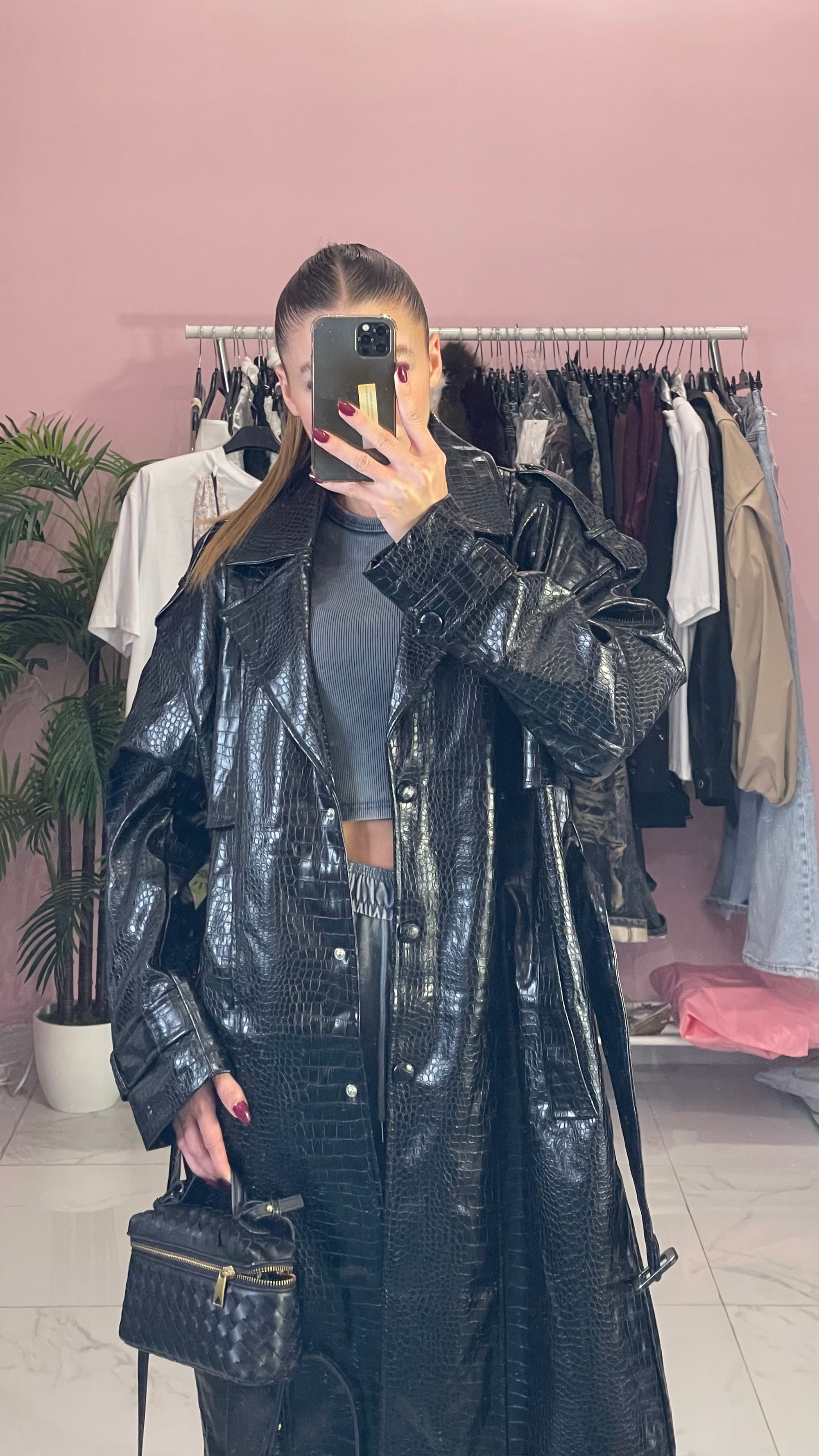 TRENCH GLOSSY PITONATO