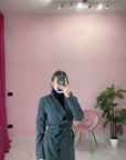 BLAZER CON CINTA IN VITA