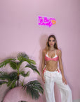 BIKINI BICOLOR QUADRETTI
