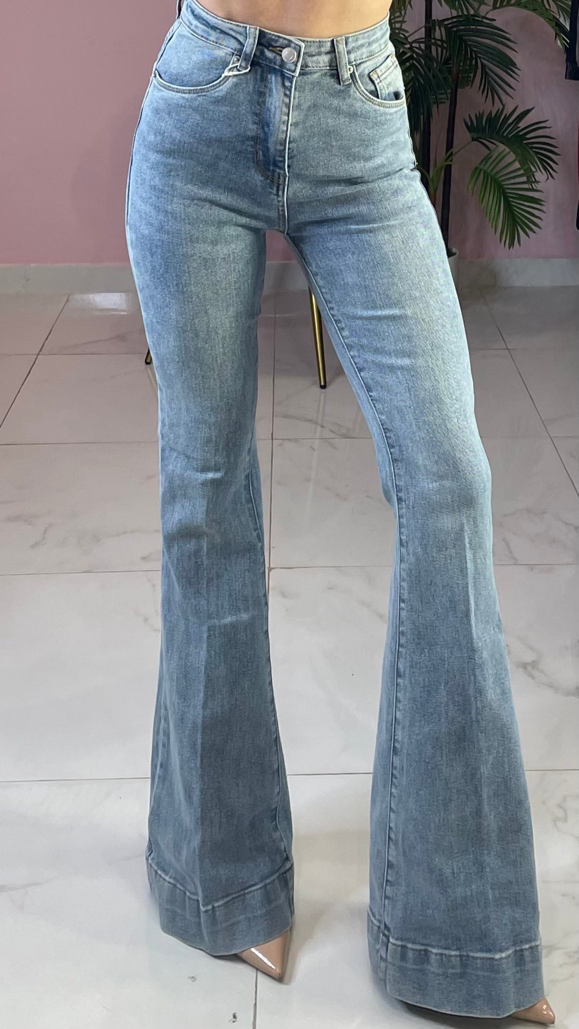 JEANS A ZAMPA PUSH UP