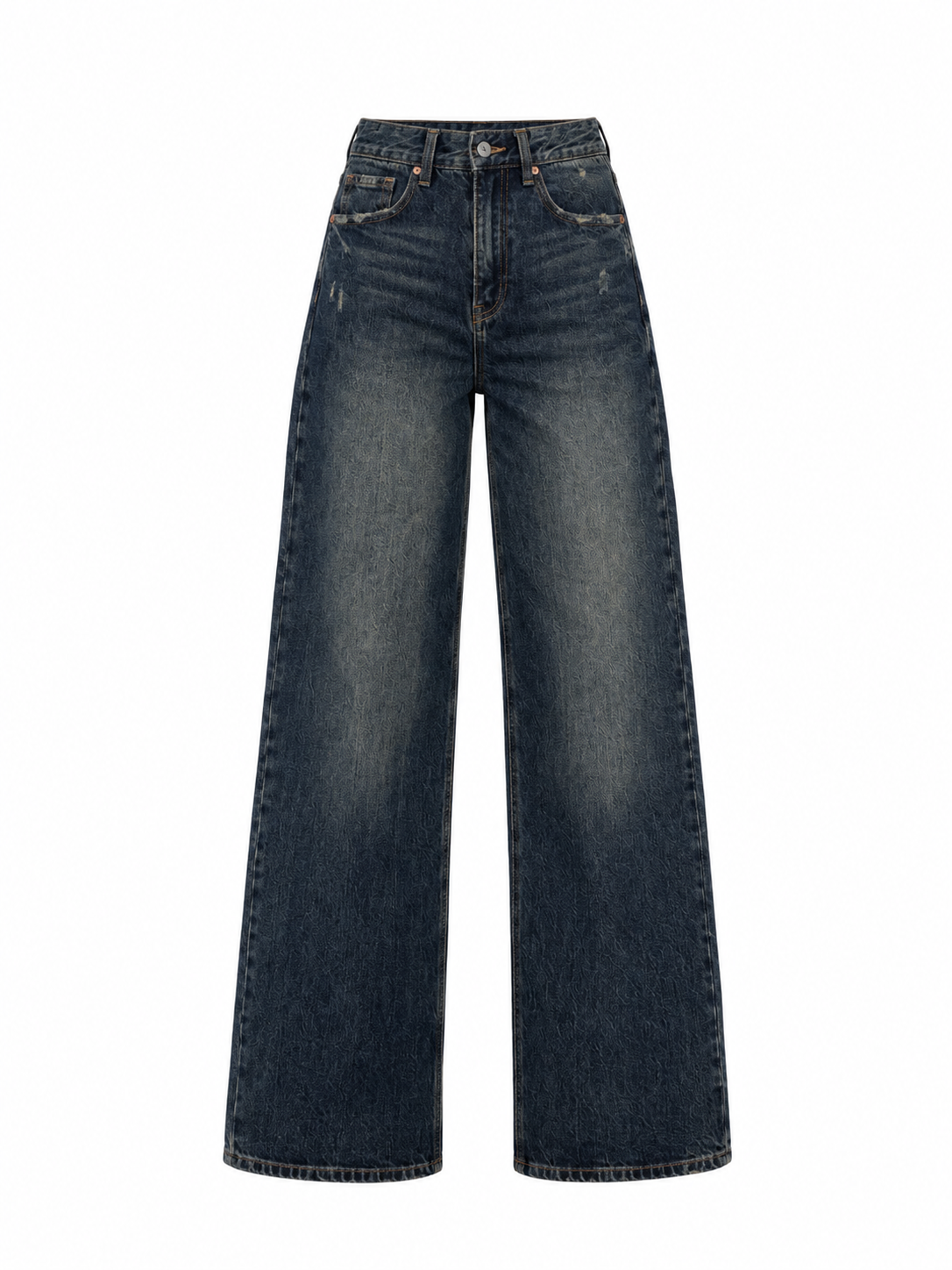 JEANS BASIC SABBIATO SCURO