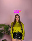 CAMICIA RASO CON SPALLINE
