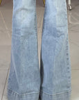 JEANS A ZAMPA DENIM CHIARO