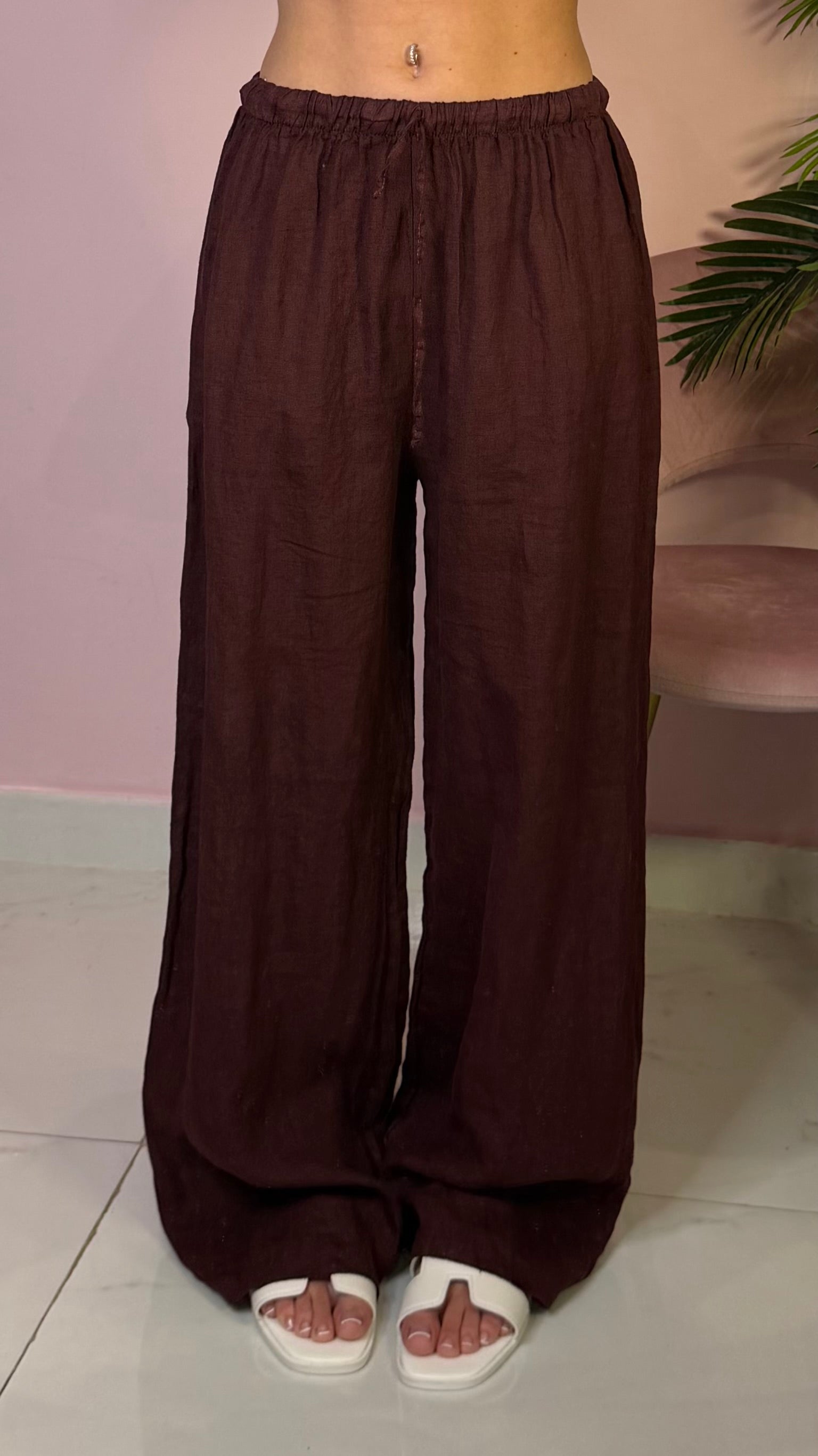 PANTALONE 100% LINO