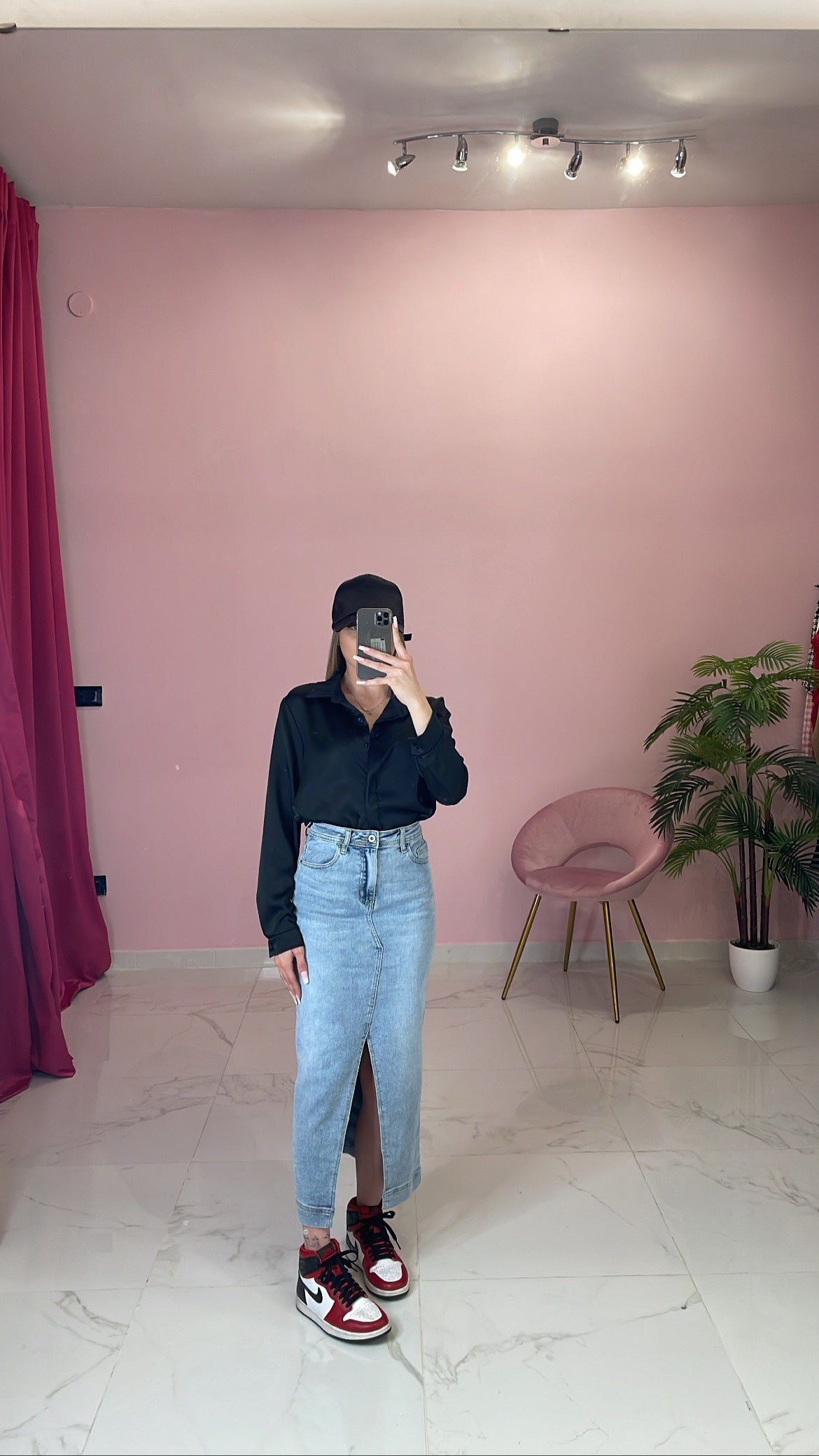 GONNA LONGUETTE IN DENIM