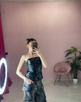 BUSTIER IN PELLE