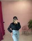 GONNA LONGUETTE IN DENIM