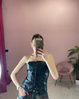 BUSTIER IN PELLE