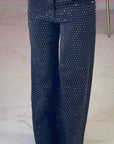 JEANS SHINY NERO